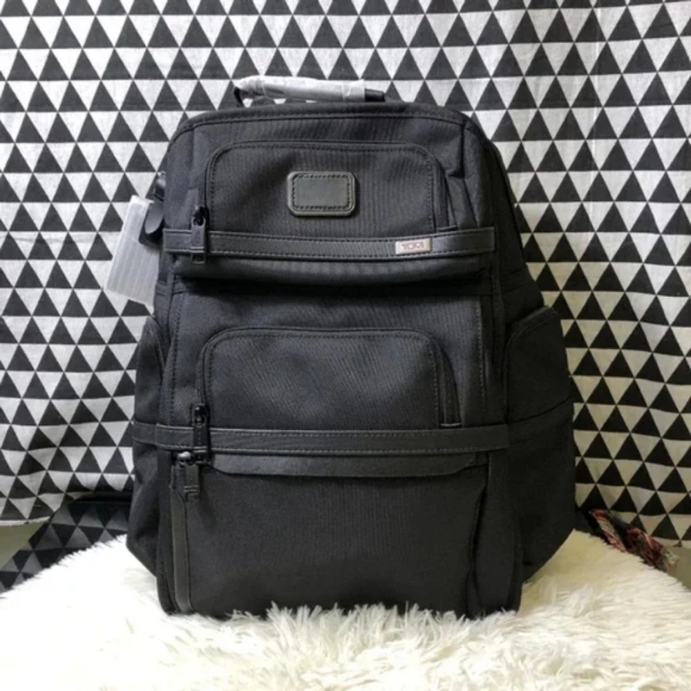 TUMI Alpha Brief Backpack in black